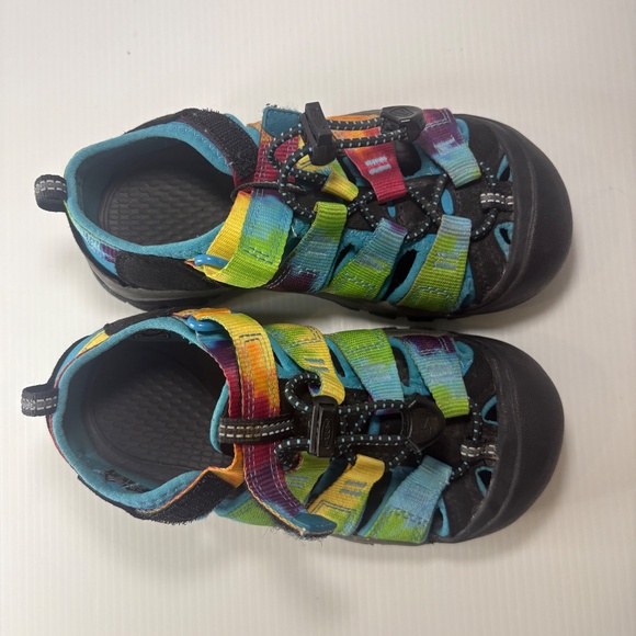 Keen Kids' Newport H2 Water Sandals Size 13 1018441 Tie Dye Rainbow Bungee Strap - Picture 11 of 15